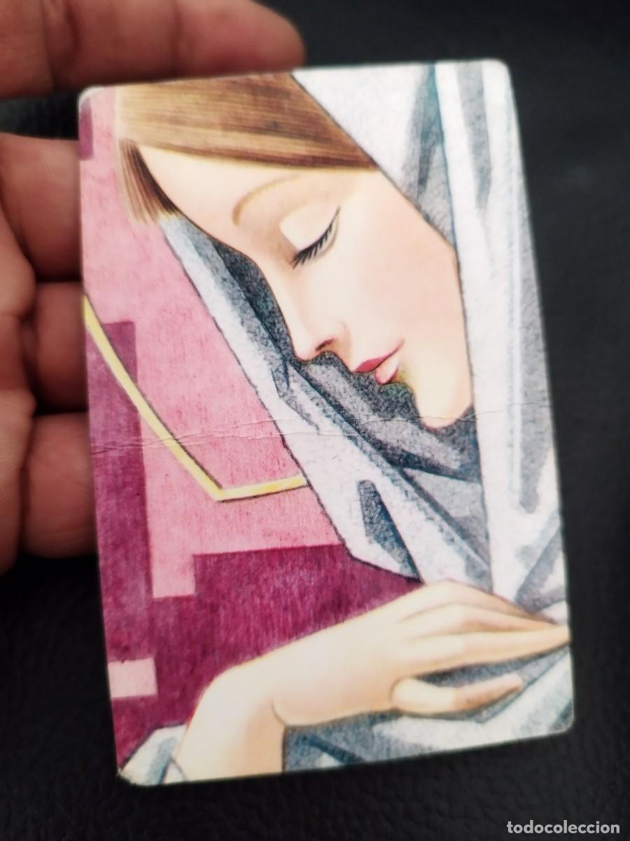 Postkarten: Antiguo calendario de bolsillo, navide&ntilde;a de 1964 muestra a la Virgen Maria. A&ntilde;o 1968
