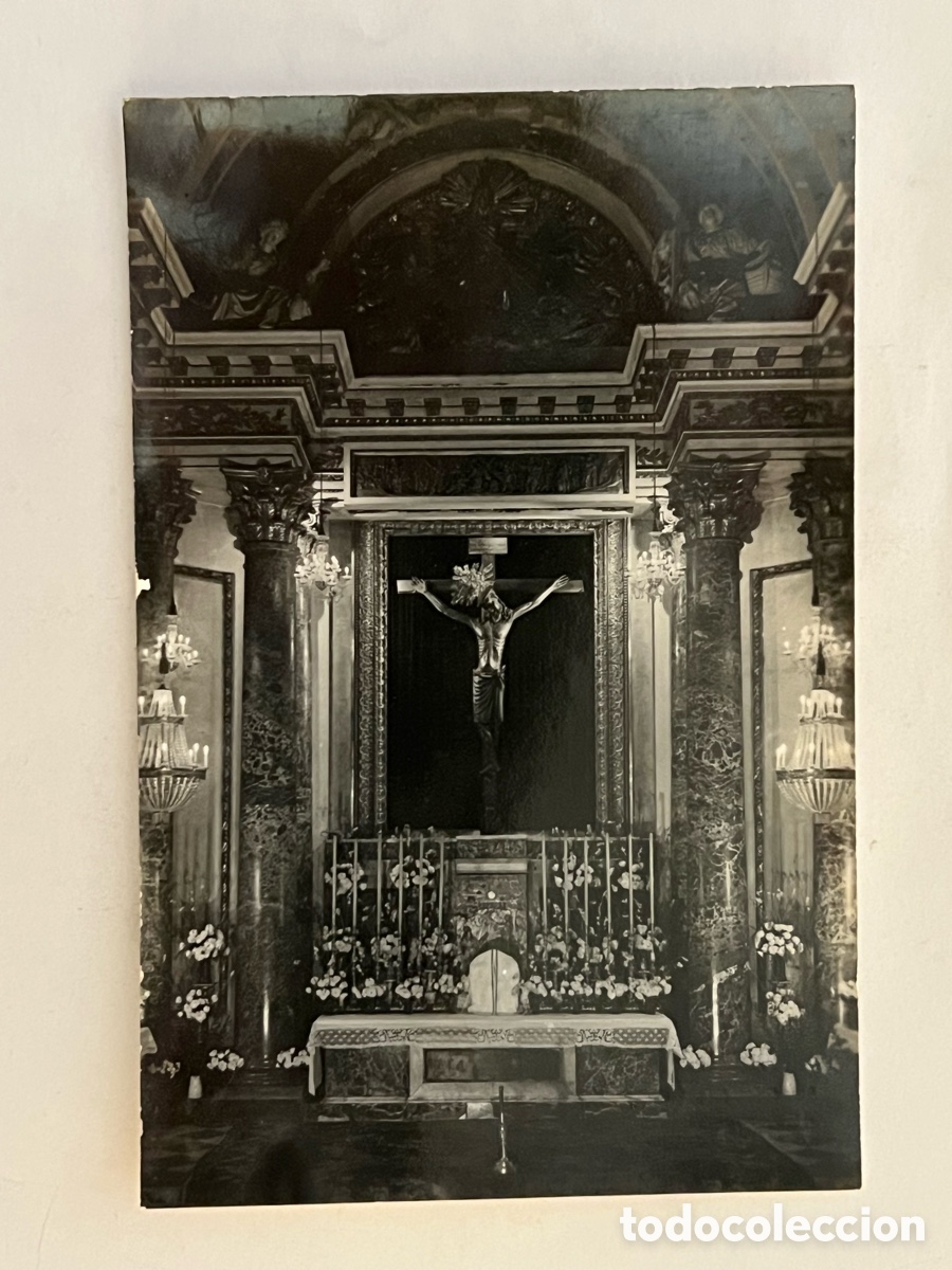 Postales: EL GRAO Valencia, imagen fotogr&aacute;fica IMAGEN DEL SMO, CRISTO DEL SALVADOR (h.1950?)