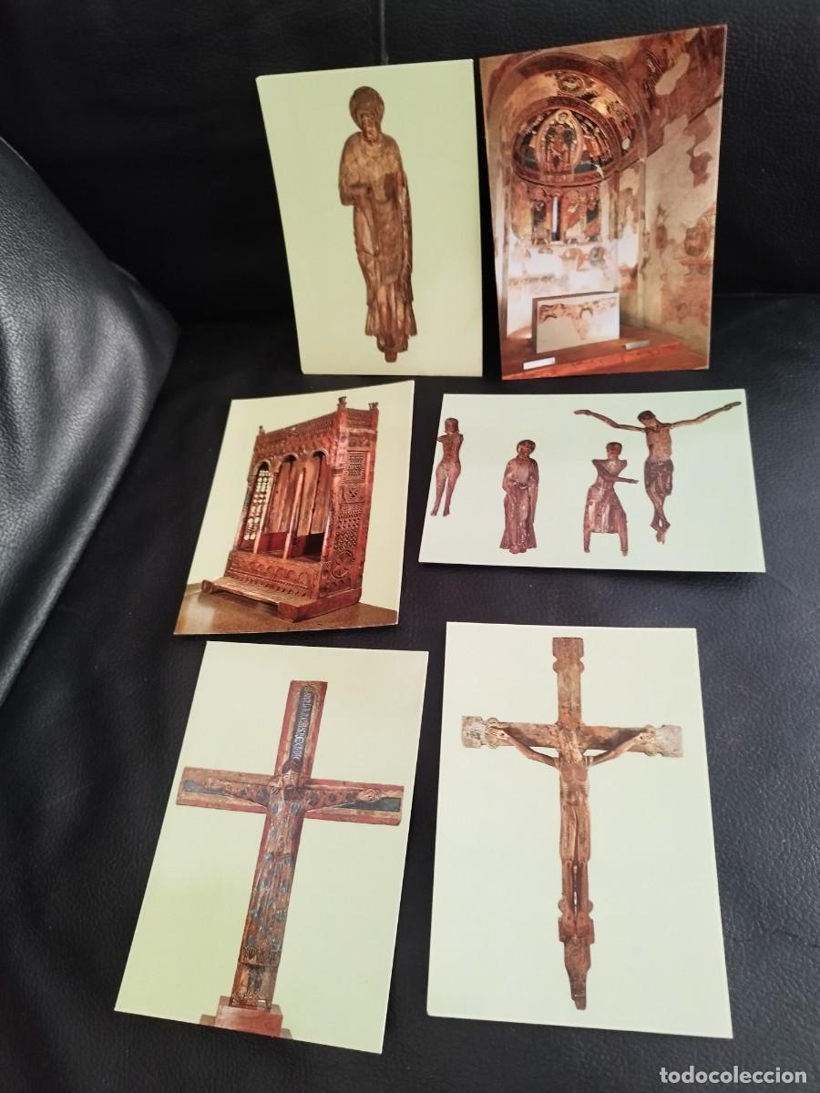 Postales: Lote de 6 tarjetas postales tem&aacute;tica tallas rom&aacute;nicas, religiosas.