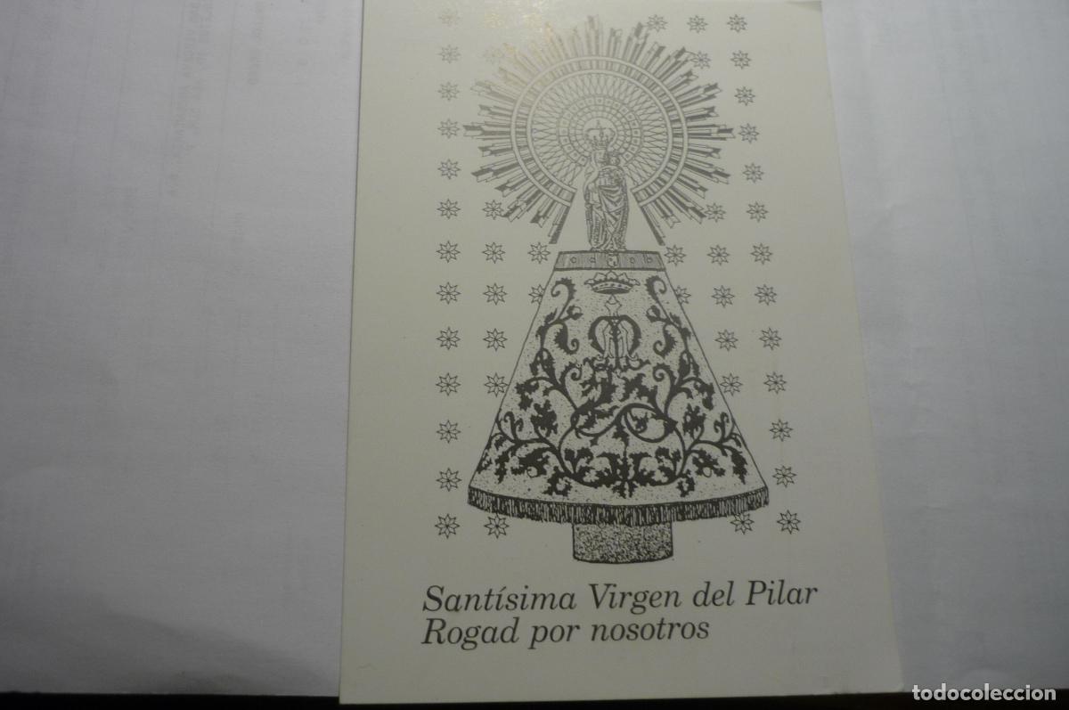 Postales: tarjeta virgen del pilar,.dorso himno stma virgen del pilar