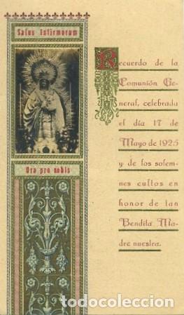 Postales: RECORDATORIA DE LA PRIMERA COMUNION, 17 DE MAYO DE 1925. COMU-2652