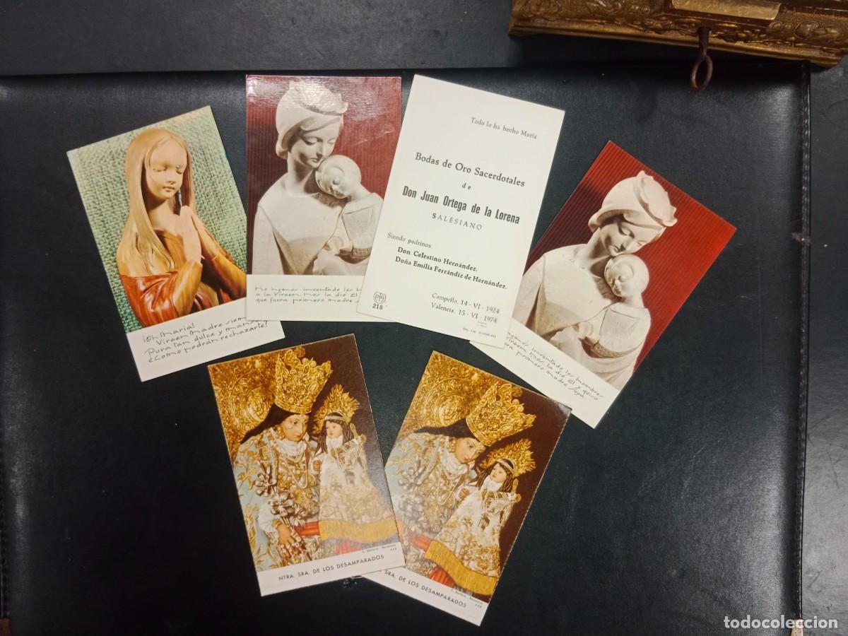 Postales: LOTE ESTAMPAS RECORDATORIO BODAS DE ORO SACERDOTALES SALESIANO D. JUAN ORTEGA DE LA LORENA -VALENCIA