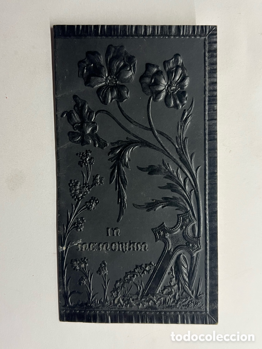 Postales: AGULLENT, Valencia.. Esquela troquelada D. Bartolom&eacute; Esplugues Roses (a.1919)