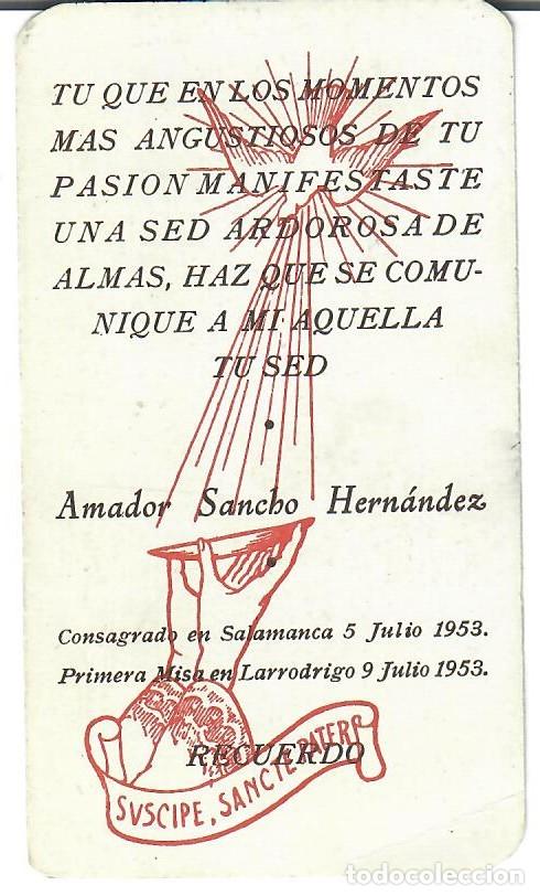 Postales: RECORDATORIO DE PRIMERA MISA (1953)