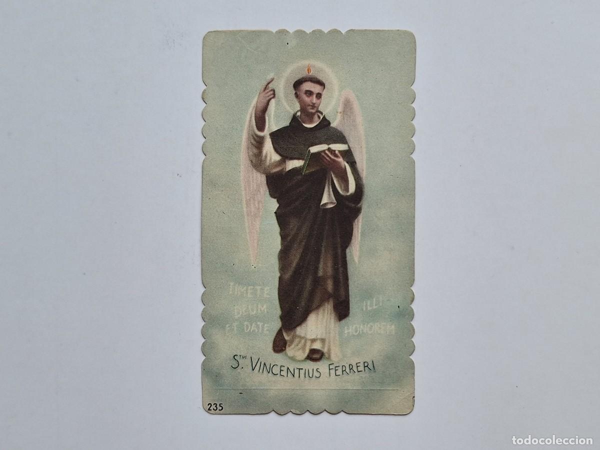 Postales: ANTIGUA ESTAMPA RELIGIOSA SAN VICENTE FERRER ALCOY 1954 EST-151 RV
