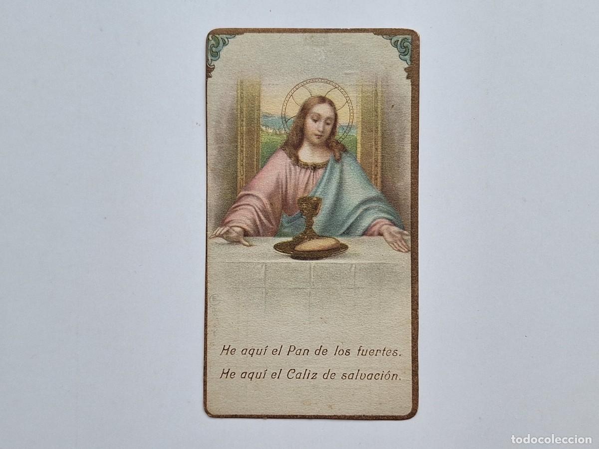 Postales: ANTIGUA ESTAMPA RELIGIOSA COMUNION VALENCIA 1928 EST-152 RV