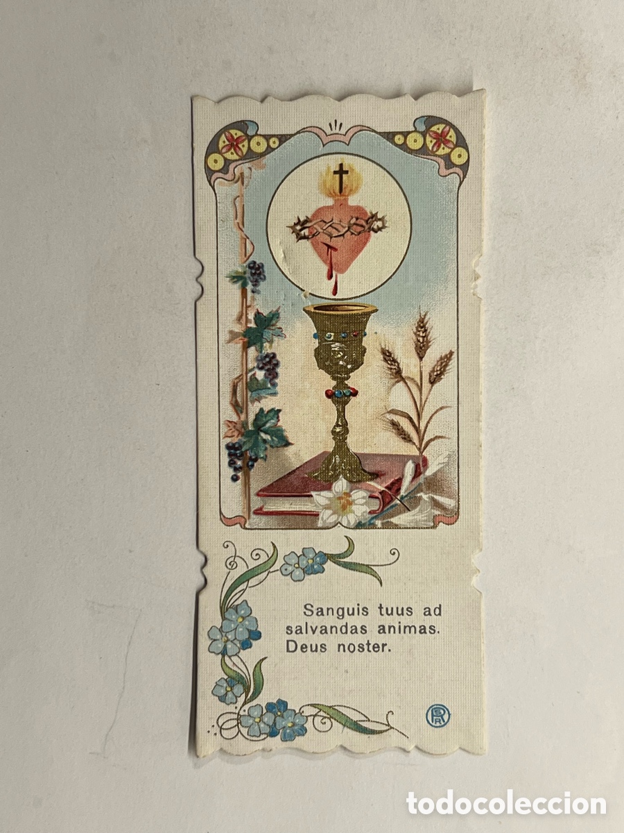 Postales: HINOJOSA DEL JARQUE (Teruel) Estampa recuerdo Primera Misa Don Antonio Domingo Herrera (a.1925)