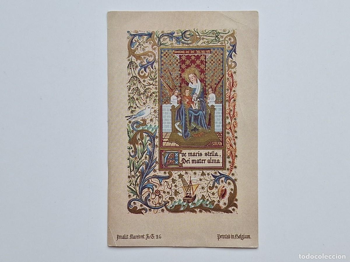 Postales: ANTIGUA ESTAMPA RELIGIOSA VE MARIS STELLA DEI MATER ALMA EST-154 RV