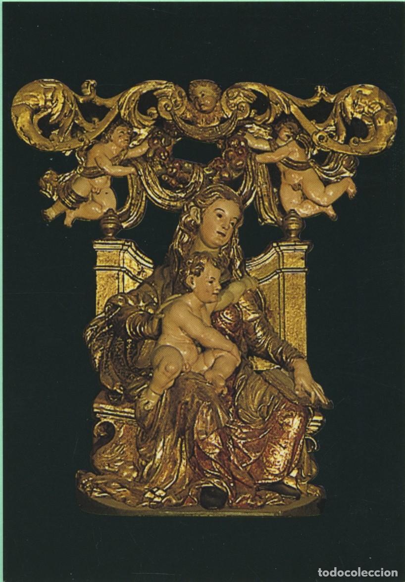 Postales: VIRGEN MADRE. Imagen renacentista, c. 1540. Nieva de Cameros (La Rioja)