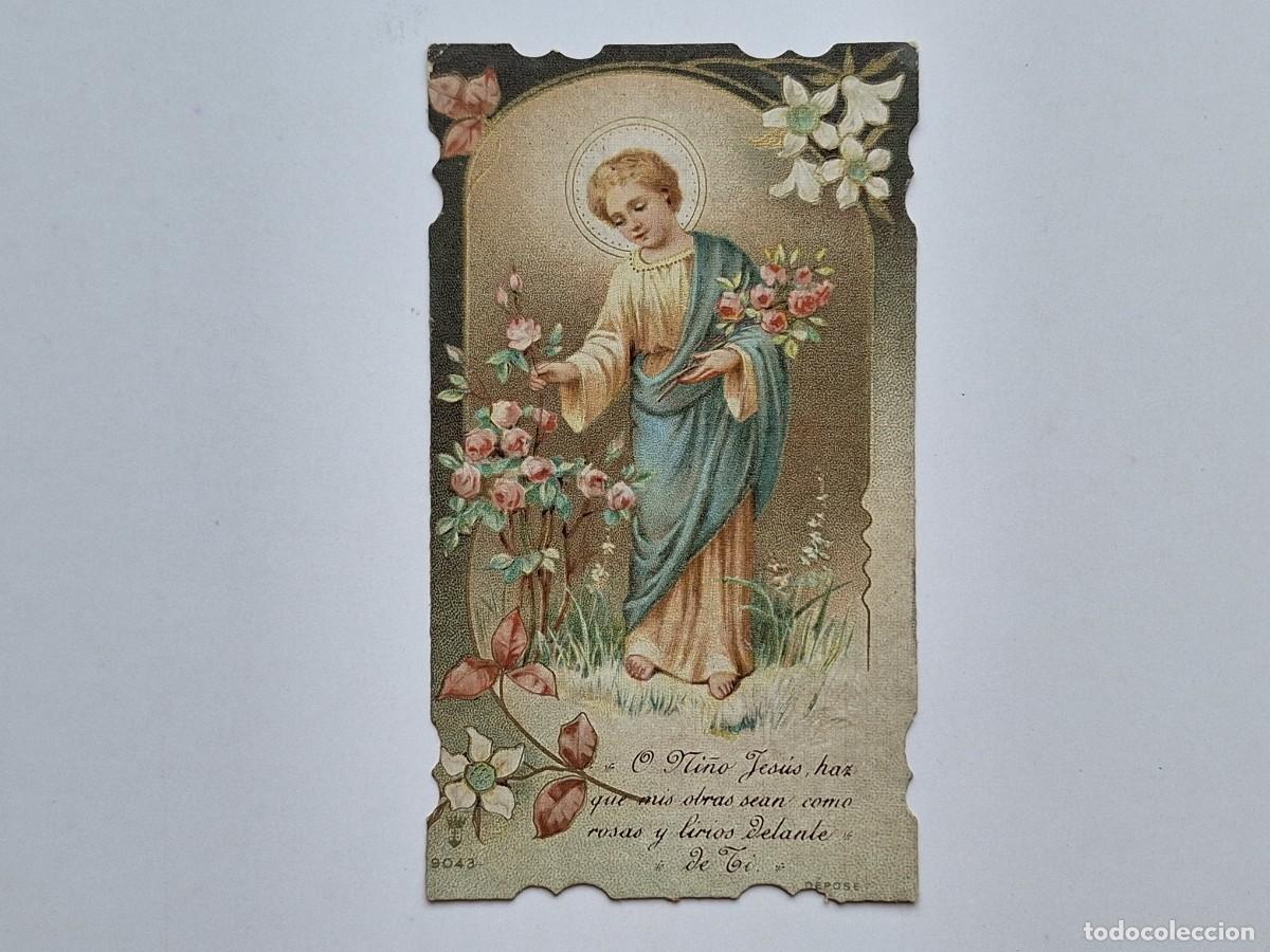 Postales: ANTIGUA ESTAMPA RELIGIOSA NI&Ntilde;O JESUS HIJAS MARIA DE UJO A&Ntilde;O 1921 EST-159 RV