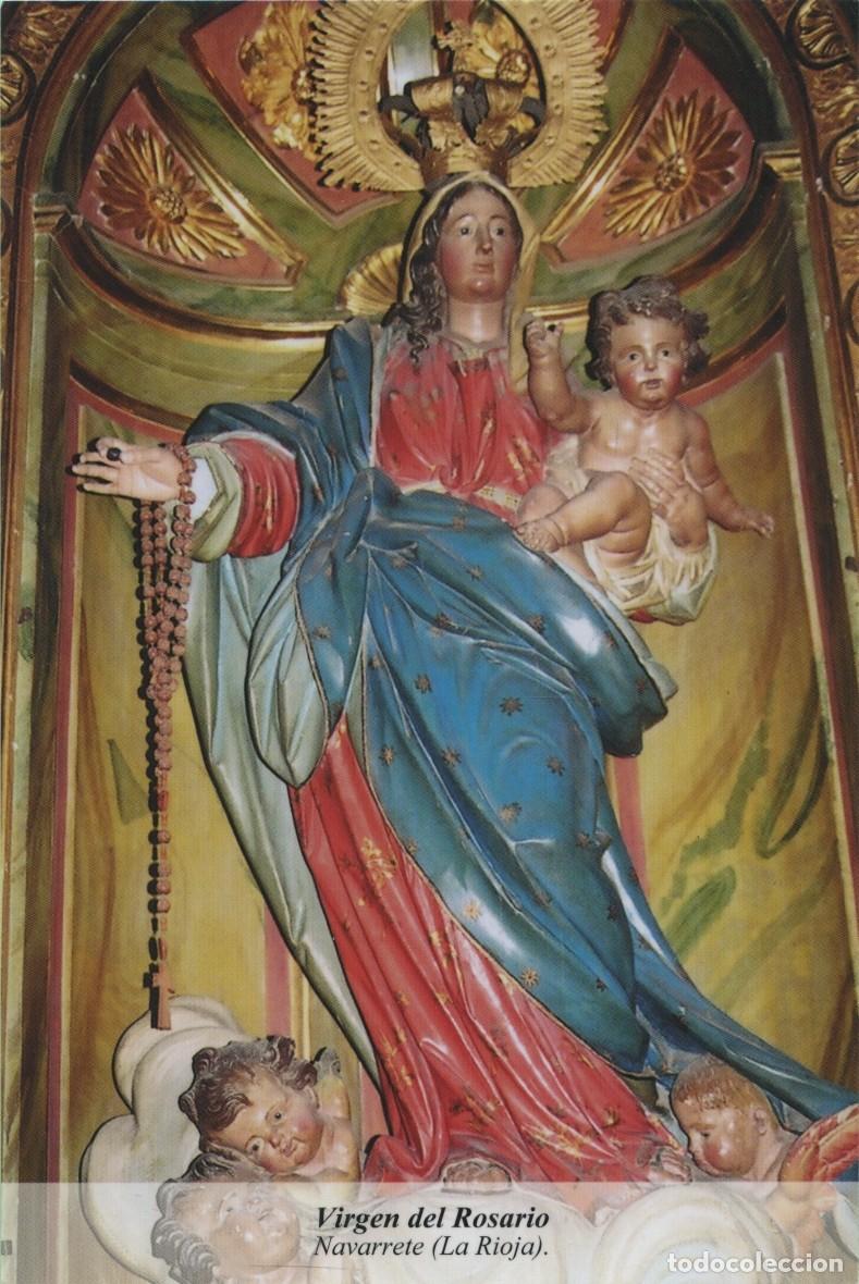 Postales: Virgen del Rosario. Navarrete (La Rioja)