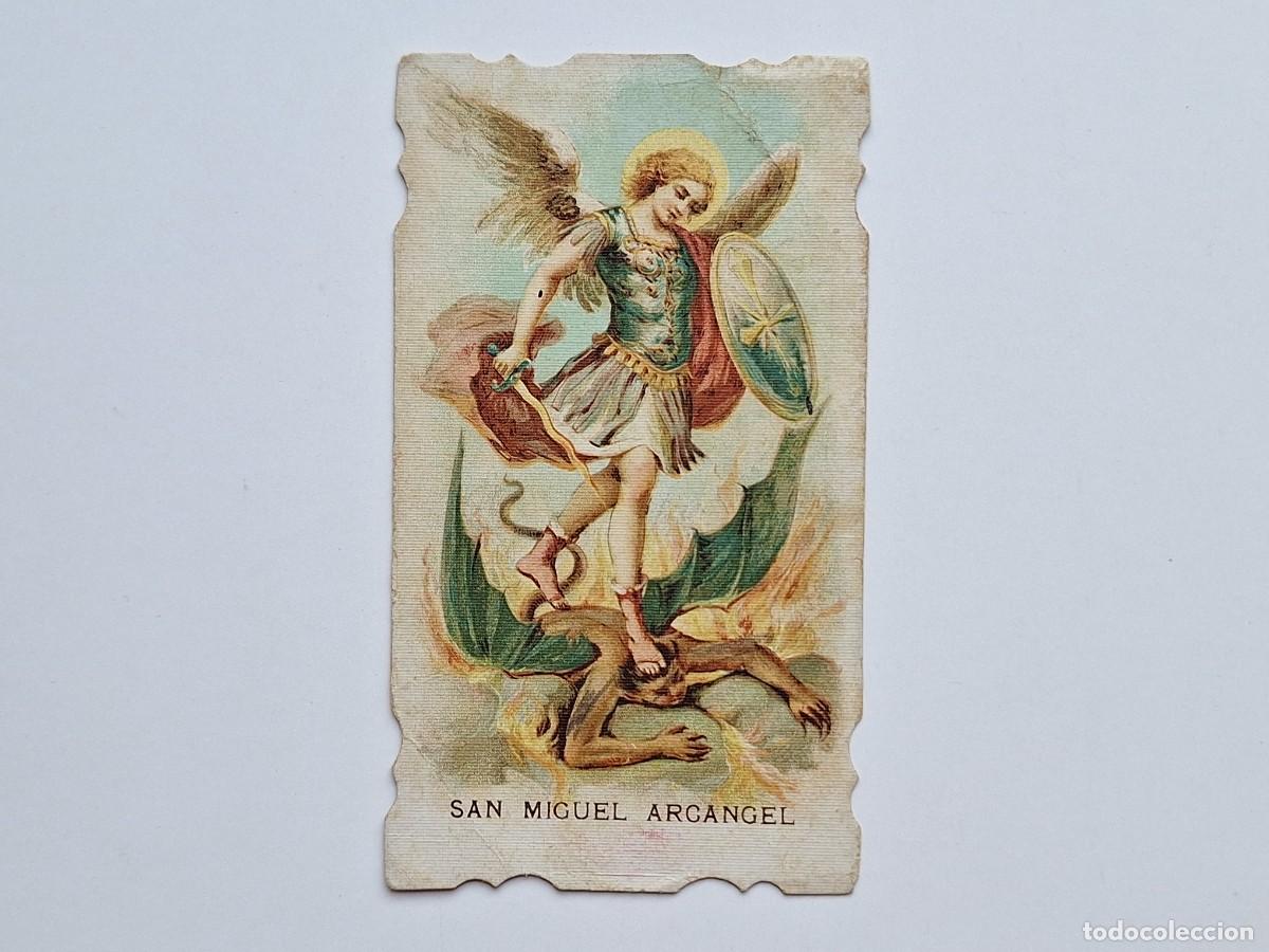 Postales: ANTIGUA ESTAMPA RELIGIOSA SAN MIGUEL ARCANGEL EST-171 RV