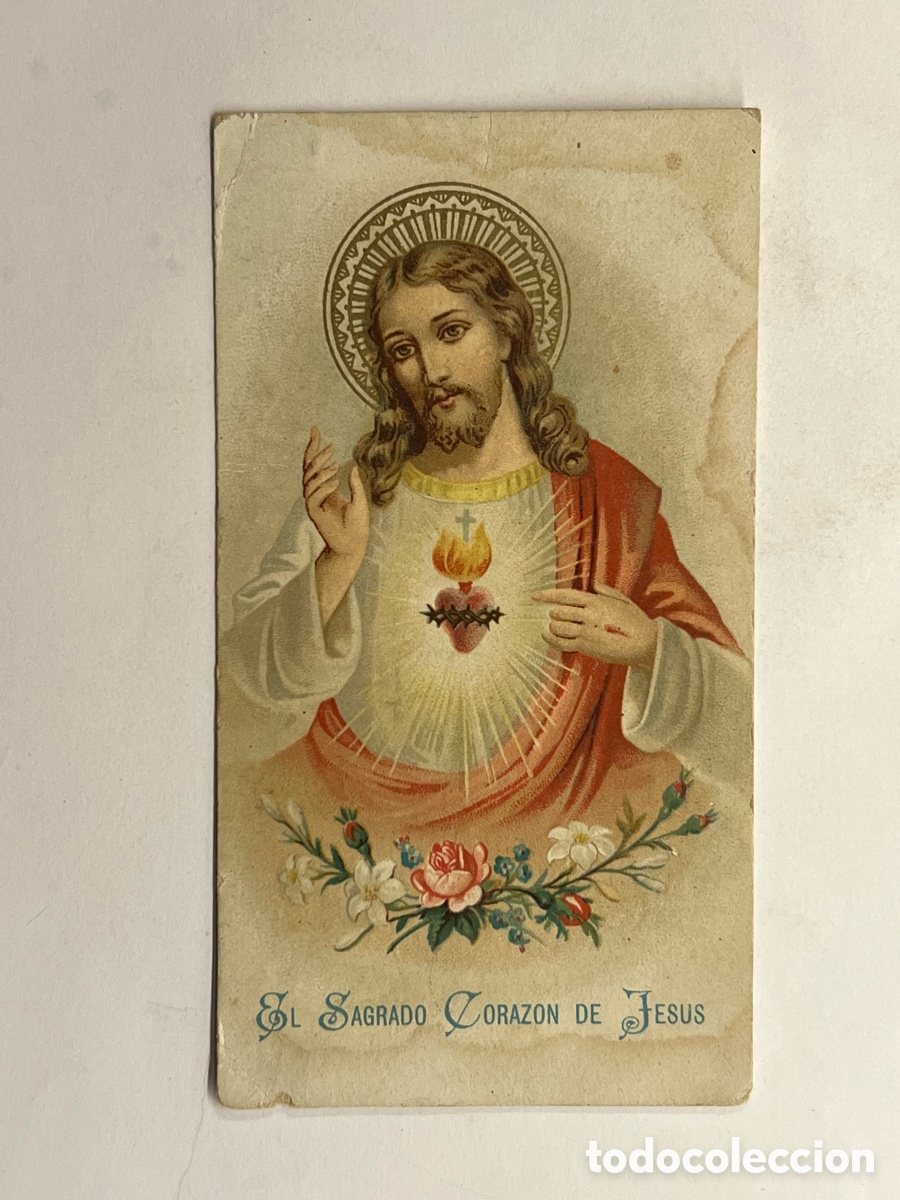 Postales: ACTO DE CONSAGRACI&Oacute;N AL Sagrado Goraz&oacute;n de Jes&uacute;s Propuesto por S. S. Le&oacute;n XIII (a.1899)