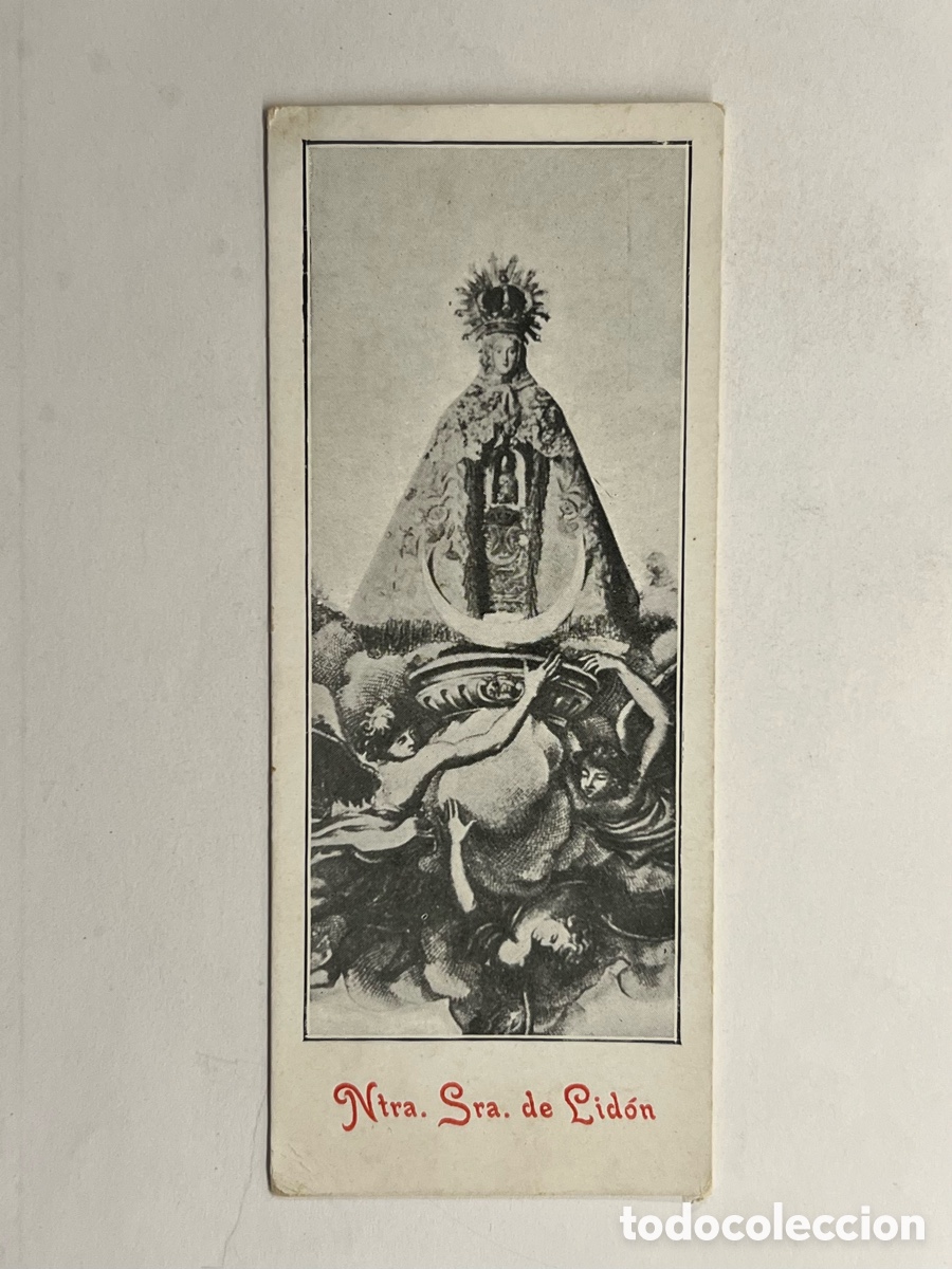 Postales: CASTELL&Oacute;N. Estampa Ntra Sra de Lidon&hellip; (h.1900?) Med&iacute;das: 5,5 x 13 cm.