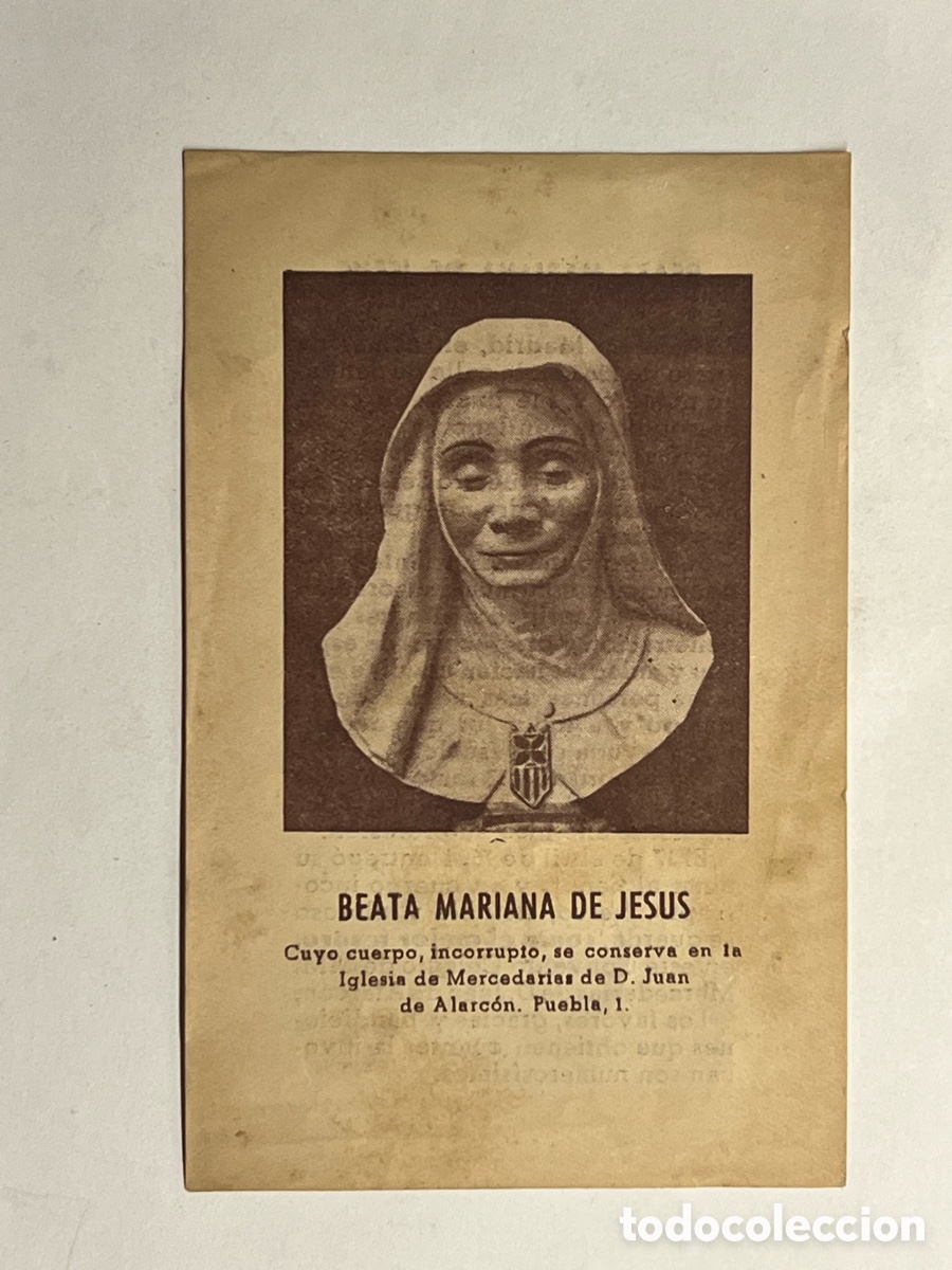 Postales: MADRID. BEATA, MARIANA DE JESUS. Convento Colegio de MM. Mercedarias de D.Juan de Alarc&oacute;n