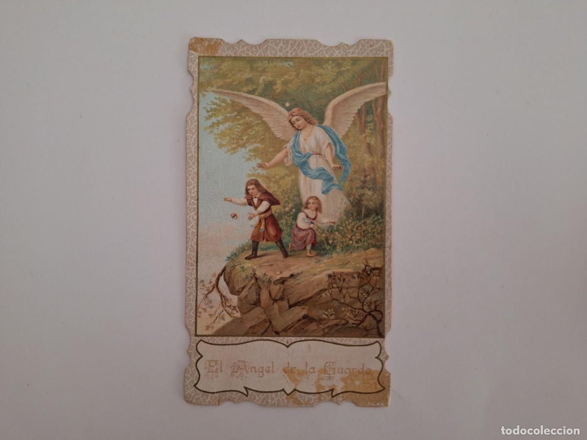Postales: ANTIGUA ESTAMPA RELIGIOSA EL ANGEL DE LA GUARDA EST-183 RV