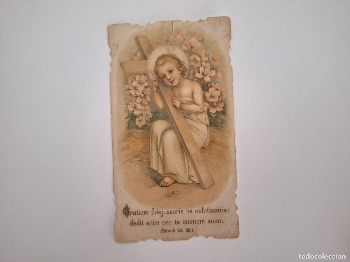 Postcards: ANTIGUA ESTAMPA RELIGIOSA NI&Ntilde;O JESUS EST-189 RV