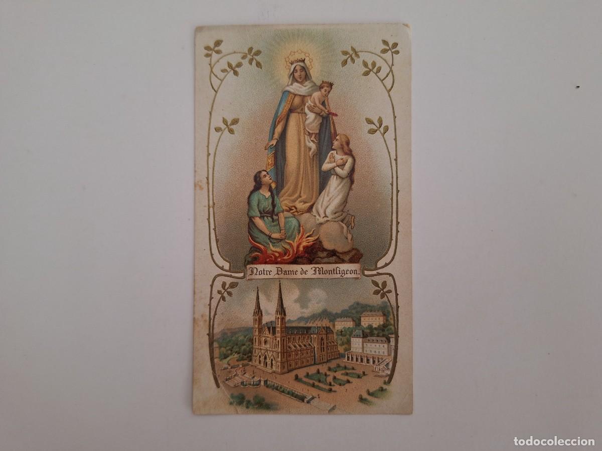 Postkarten: ANTIGUA ESTAMPA RELIGIOSA VIGEN MONTFIGERON ESTATUTOS EST-197 RV
