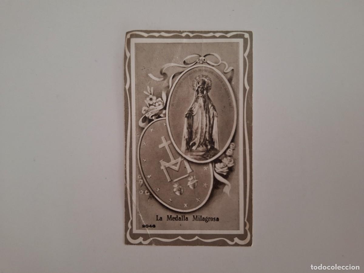 Postales: ANTIGUA ESTAMPA RELIGIOSA MEDALLA MILAGROSA EST-199 RV