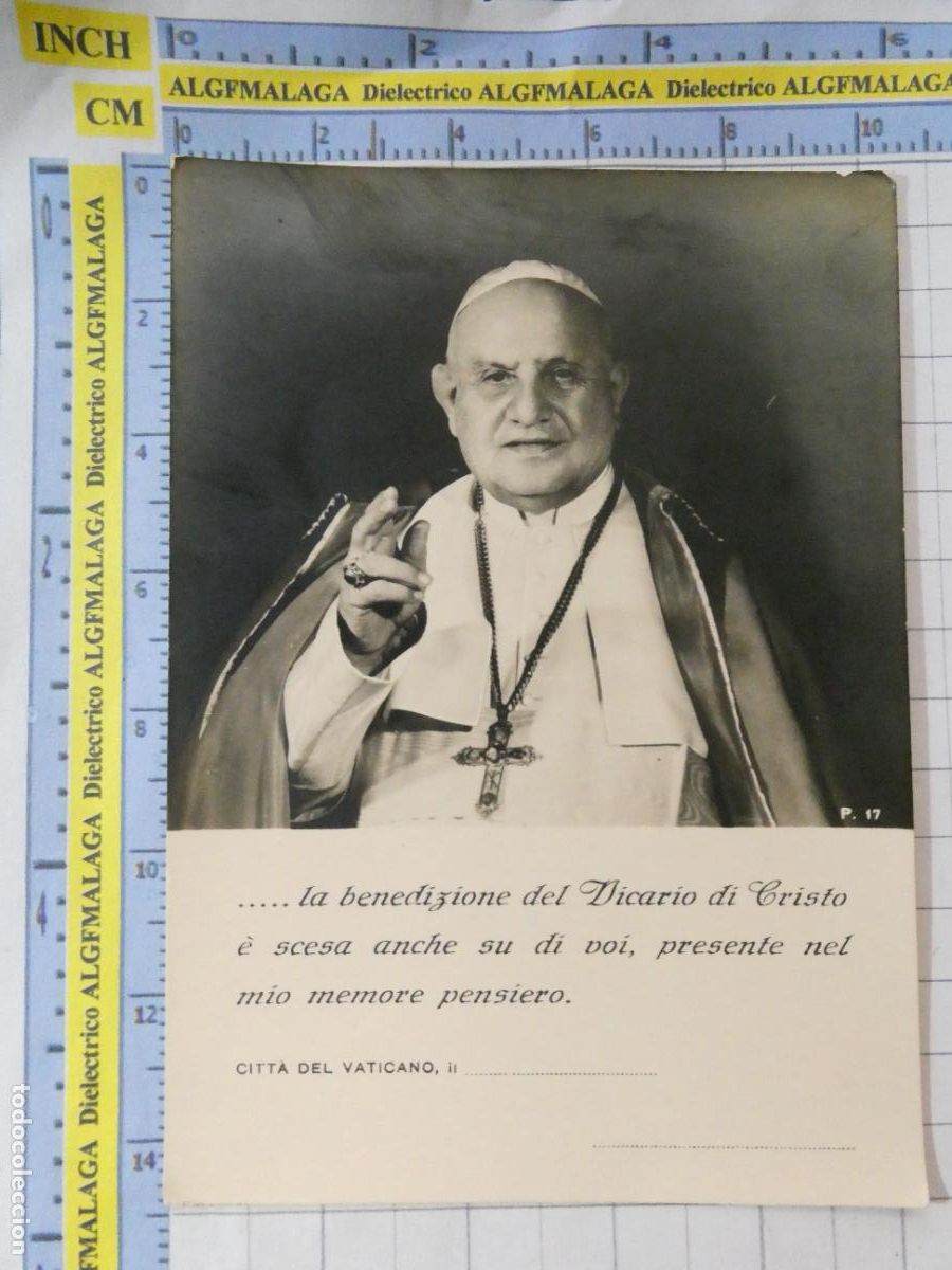 Postais: POSTAL RELIGIOSA SEMANA SANTA. PAPA JUAN XXIII. CIUDAD VATICANO. A&Ntilde;OS 50 60. 2555