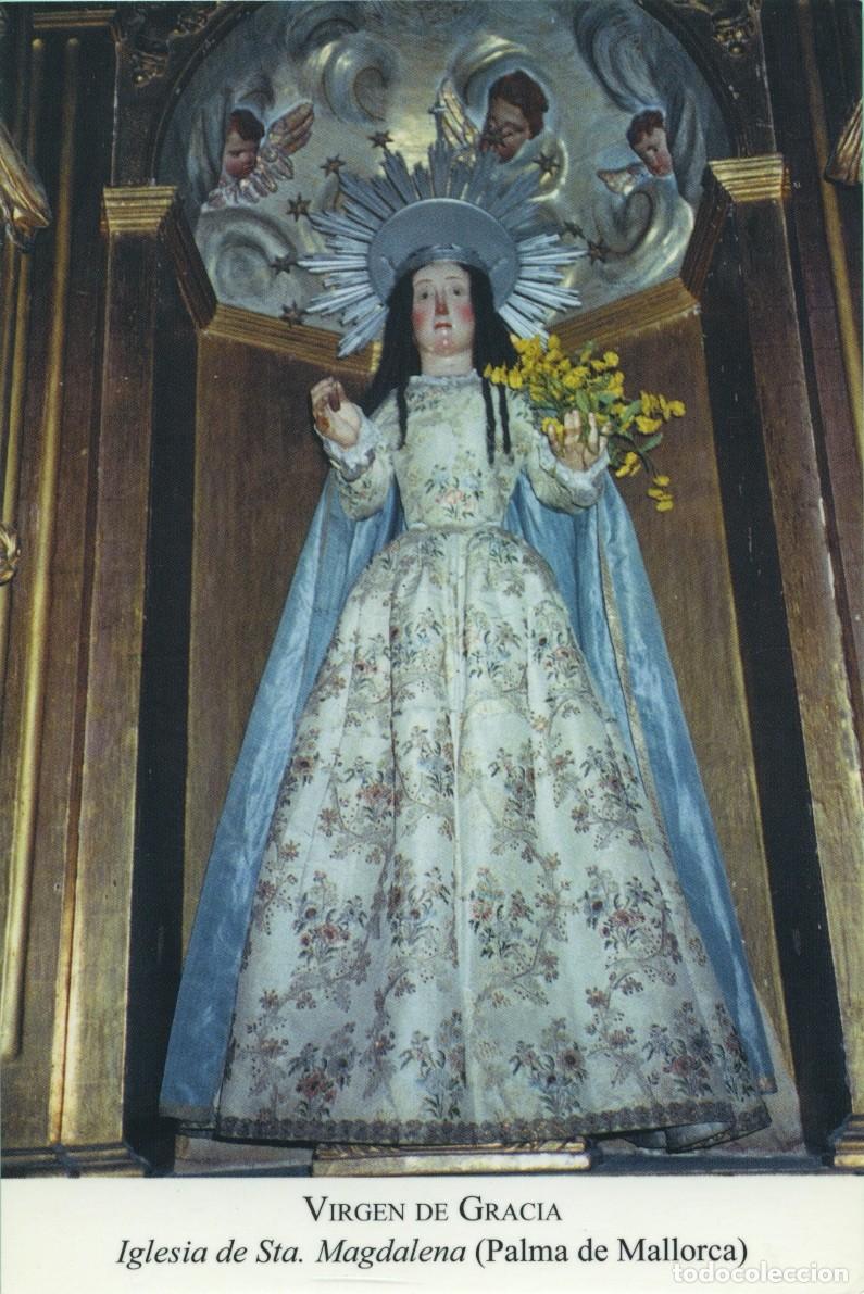 Cartoline: Tarjet&oacute;n. Virgen de Gracia. Iglesia de Sta. Magdalena (Palma de Mallorca)