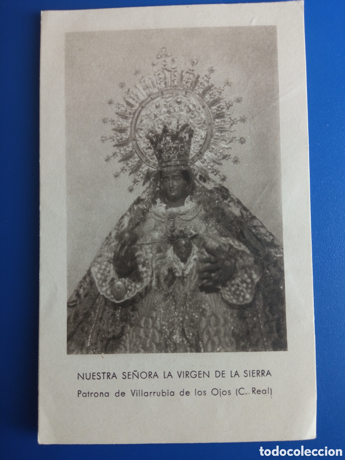 Postais: Antiguo recordatorio, N. S. La Virgen de la Sierra, Patrona de Villarrubia de los Ojos, Ciudad Real,