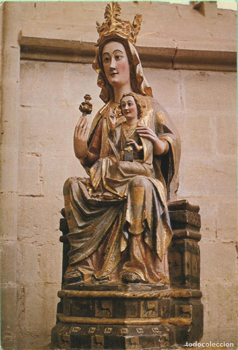 Postales: N&ordm; 6-MONASTERIO DE CA&Ntilde;AS. Virgen con ni&ntilde;o (s. XIII). Sin circular. ED. GOBIERNO DE LA RIOJA