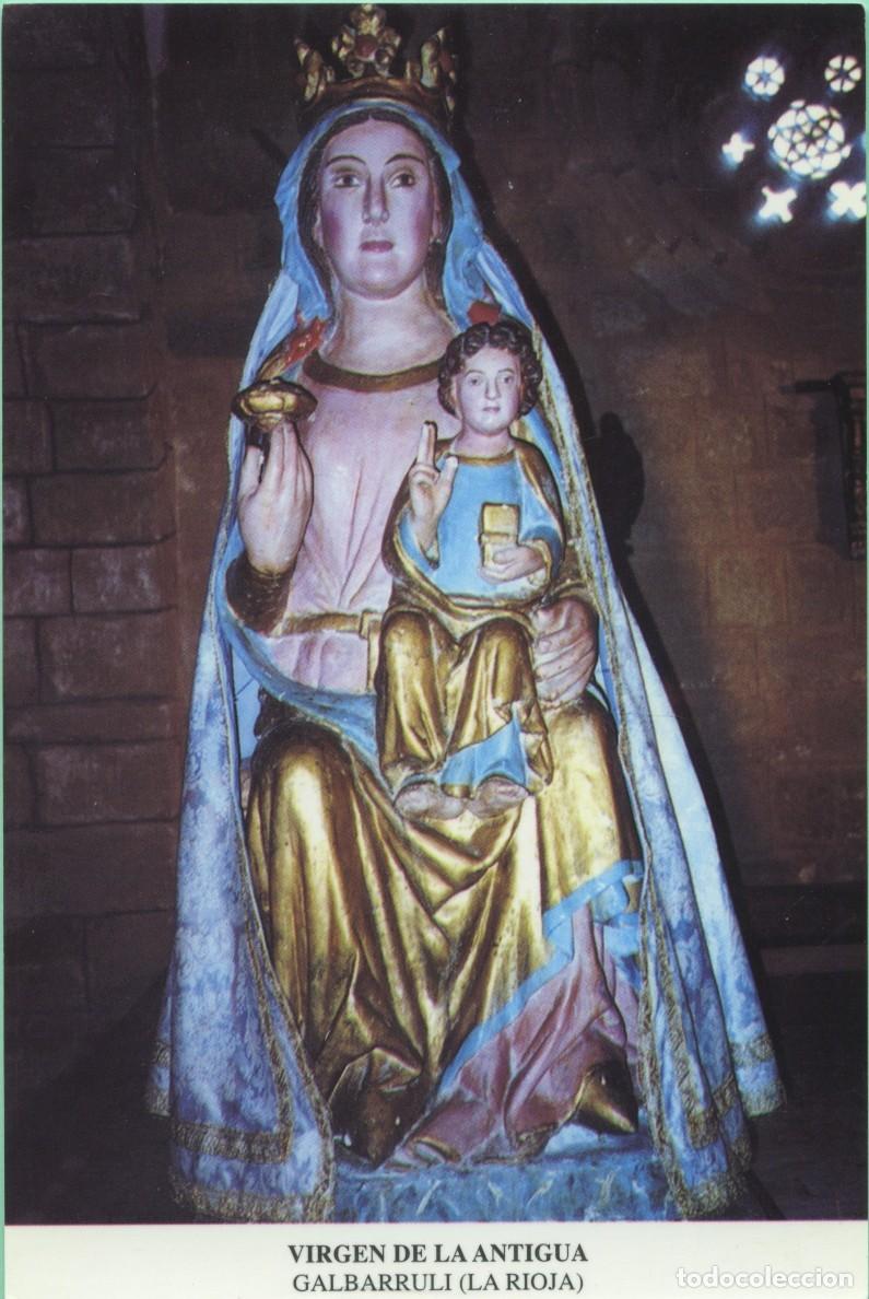 Cartoline: Tarjet&oacute;n. Virgen de la Antigua. GALBARRULI (LA RIOJA).