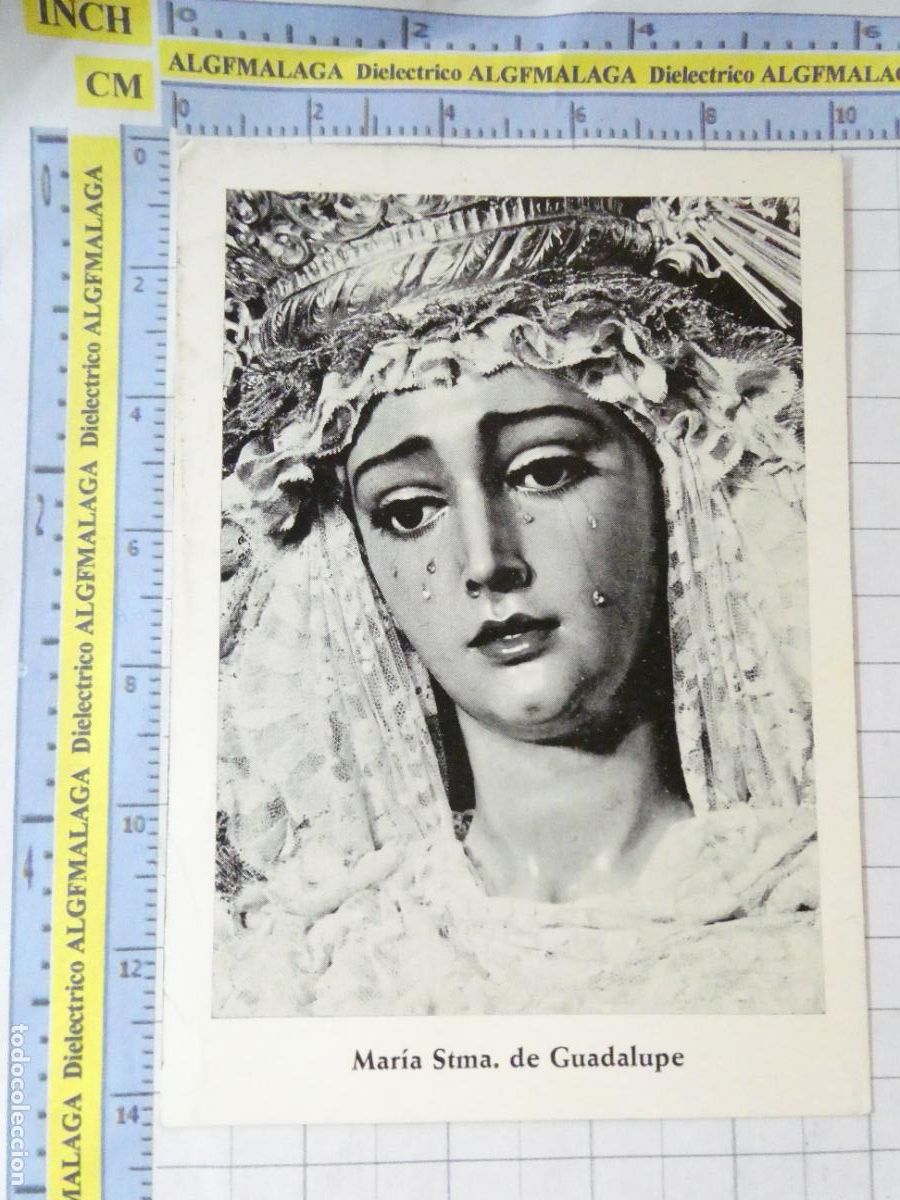 Cartoline: TARJETA POSTAL RELIGIOSA SEMANA SANTA. SEVILLA MAR&Iacute;A STMA GUADALUPE 1987 AMIGOS DE GINES SALVE. 2569