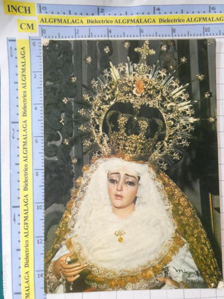 Cartoline: TARJETA POSTAL RELIGIOSA SEMANA SANTA. M&Aacute;LAGA MAR&Iacute;A SANT&Iacute;SIMA DEL AMOR. 2570