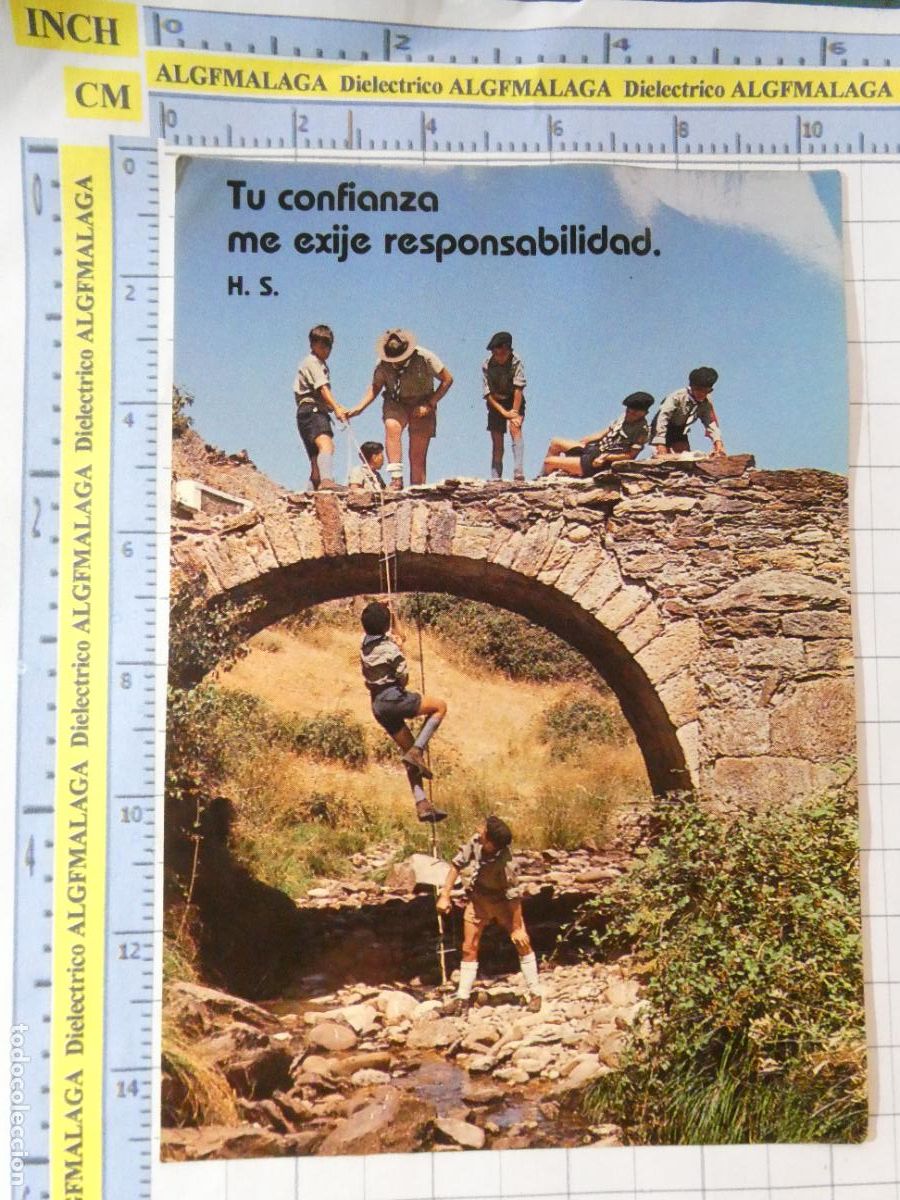 Cartes Postales: TARJETA POSTAL RELIGIOSA SEMANA SANTA. MISIONEROS? SALESIANOS? HERMANOS SCOUTS? CONFIANZA. 2574