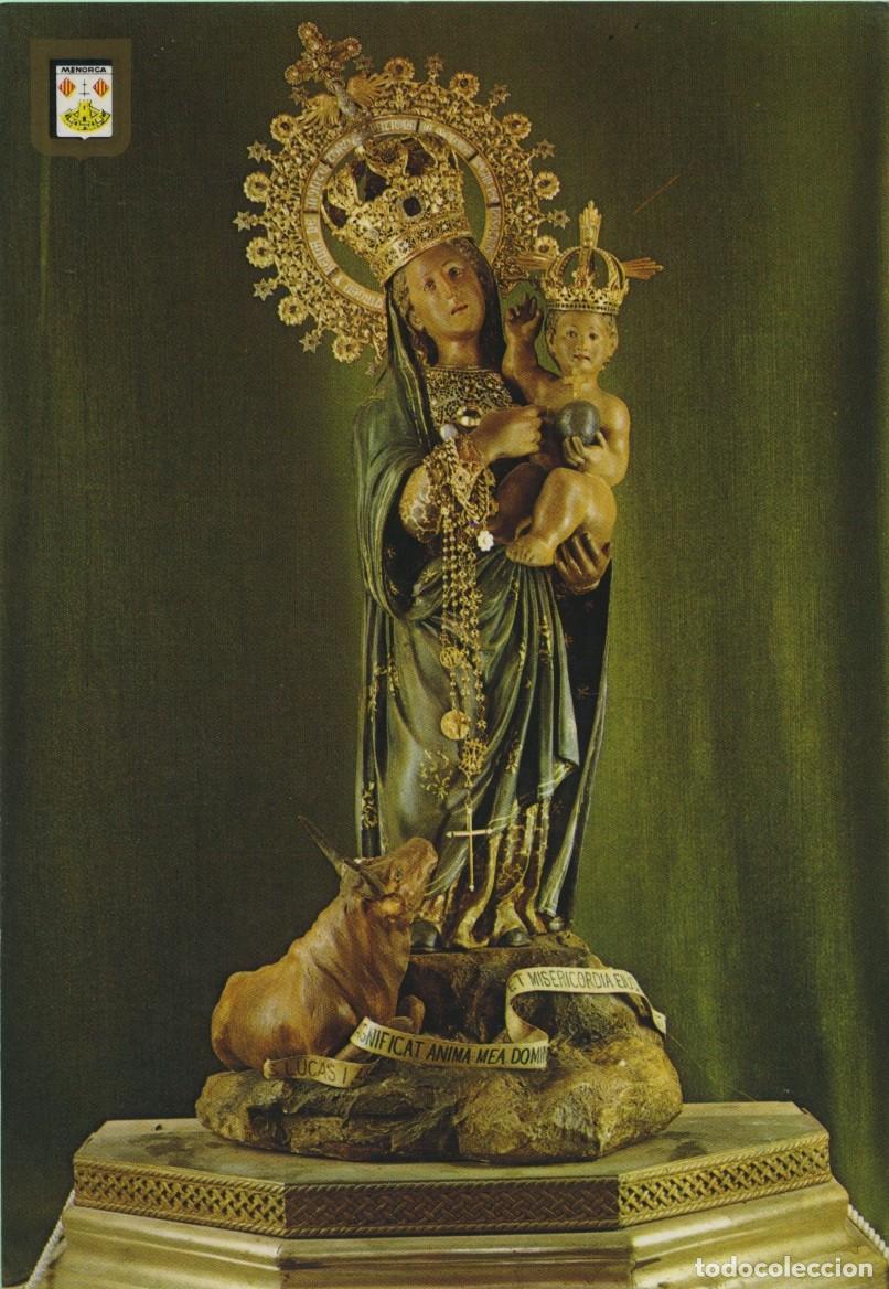 Postkarten: N&ordm; 77-ISLA DE MENORCA. Nuestra Se&ntilde;ora de Monte Toro, patrona de Menorca. Sin circular. ED. ESCUDO DE