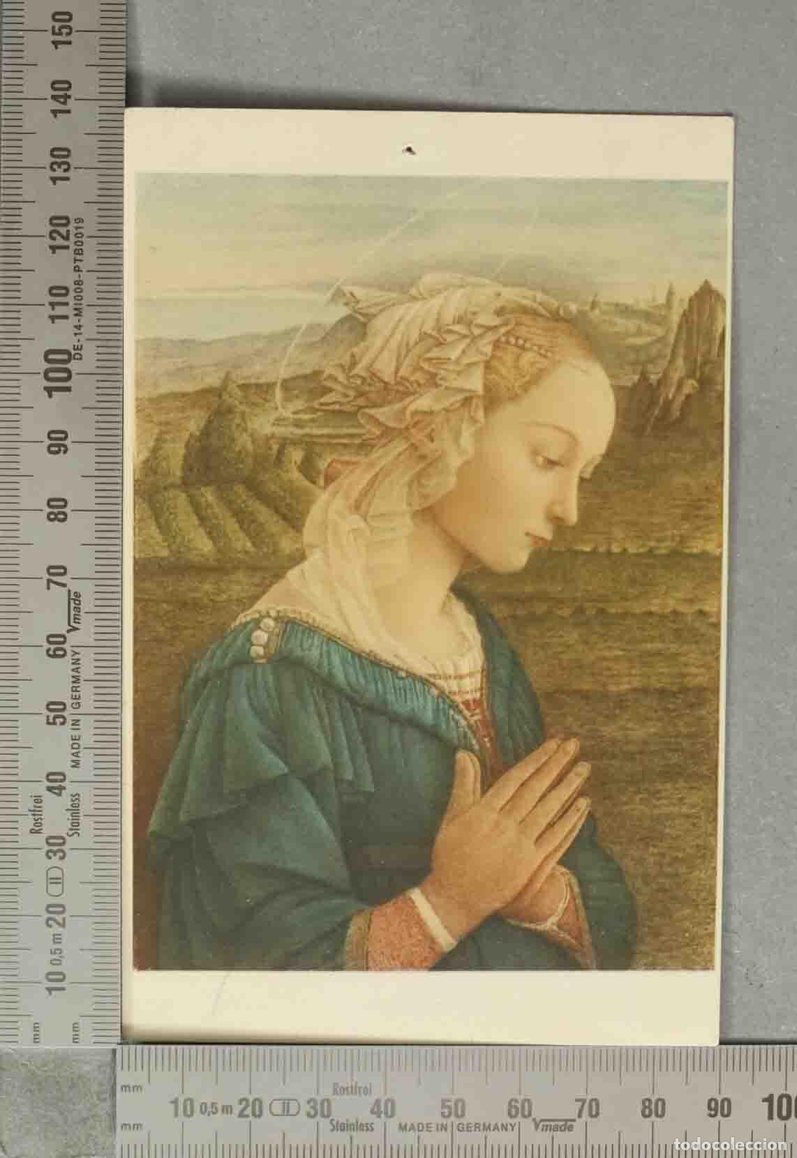 Postais: POSTAL. Virgen de Filippo Lippi - Cuadro sobre madera / lienzo