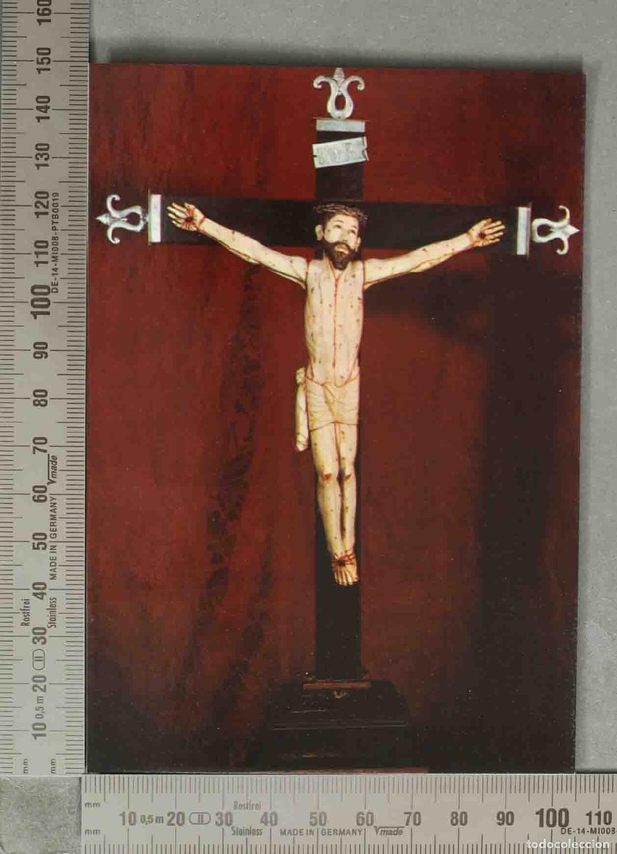 Postales: POSTAL. Sant&iacute;simo Cristo de los Peligros - Belmonte - Cuenca - Colegiata de San Bartolom&eacute; - Cristo