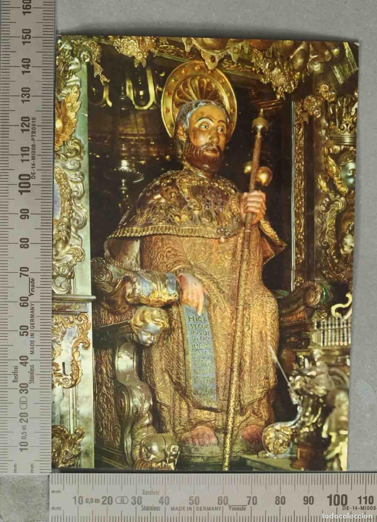Cartoline: POSTAL. Santiago de Compostela - Altar Mayor - Ap&oacute;stol Santiago
