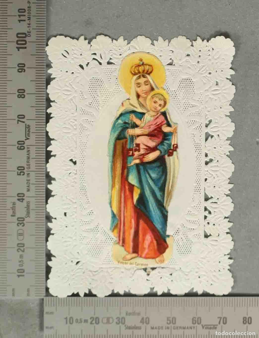 Postales: ESTAMPA. Virgen del Carmen - Troquelado CHOCOLATES LA ESPA&Ntilde;A