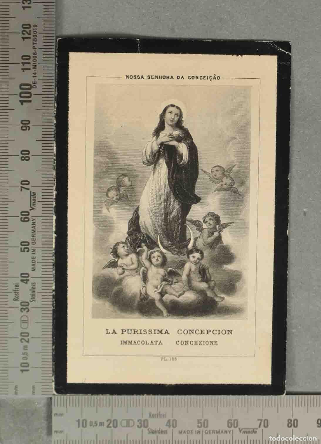 Postales: ESQUELA. La Inmaculada Concepci&oacute;n de los Venerables - 14 A&Ntilde;OS EDAD. LOS NAVALMORALES TOLEDO