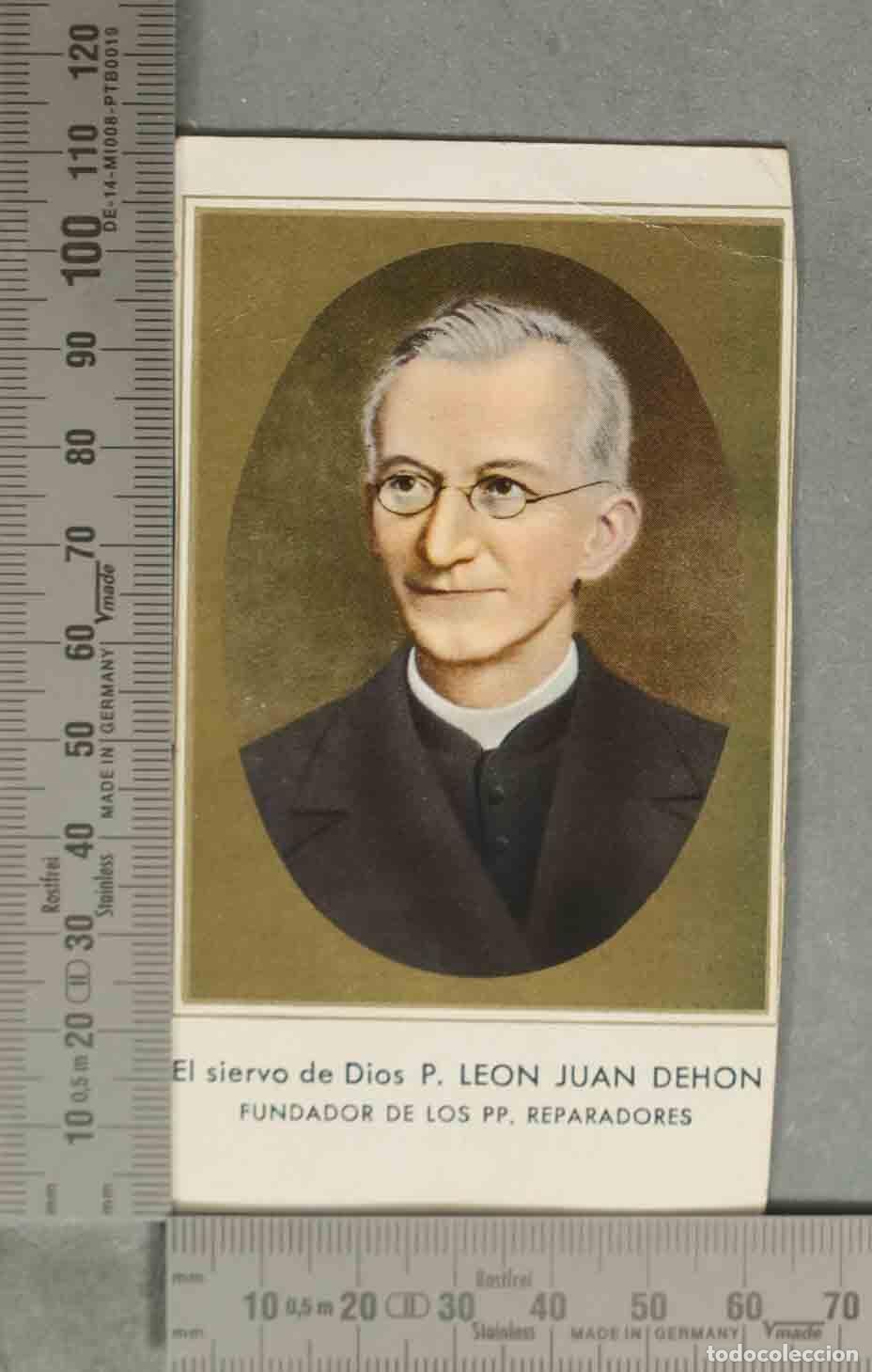 Cartoline: ESTAMPA. El Padre Le&oacute;n Dehon, fundador de los Sacerdotes del Sagrado Coraz&oacute;n, Padres Reparadores -
