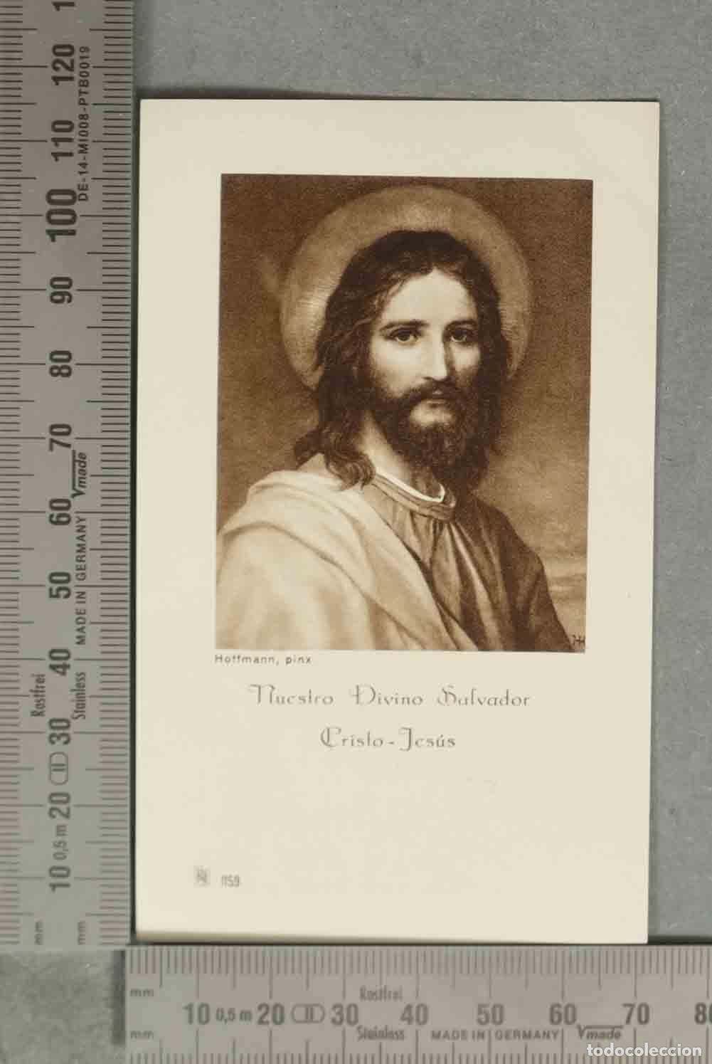 Postais: ESTAMPA. Nuestro Divino Salvador - Cristo-Jes&uacute;s - Heinrich Hofmann