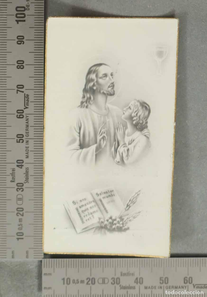 Postais: ESTAMPA. Jes&uacute;s con ni&ntilde;o PRIMERA COMUNI&Oacute;N TOLEDO 1942