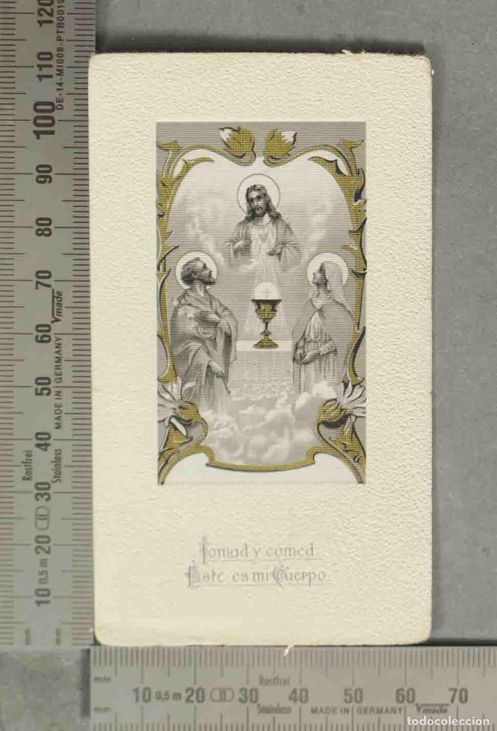 Cartoline: ESTAMPA. Tomad y comed este es mi cuerpo PRIMERA COMUNION. MADRID 1913