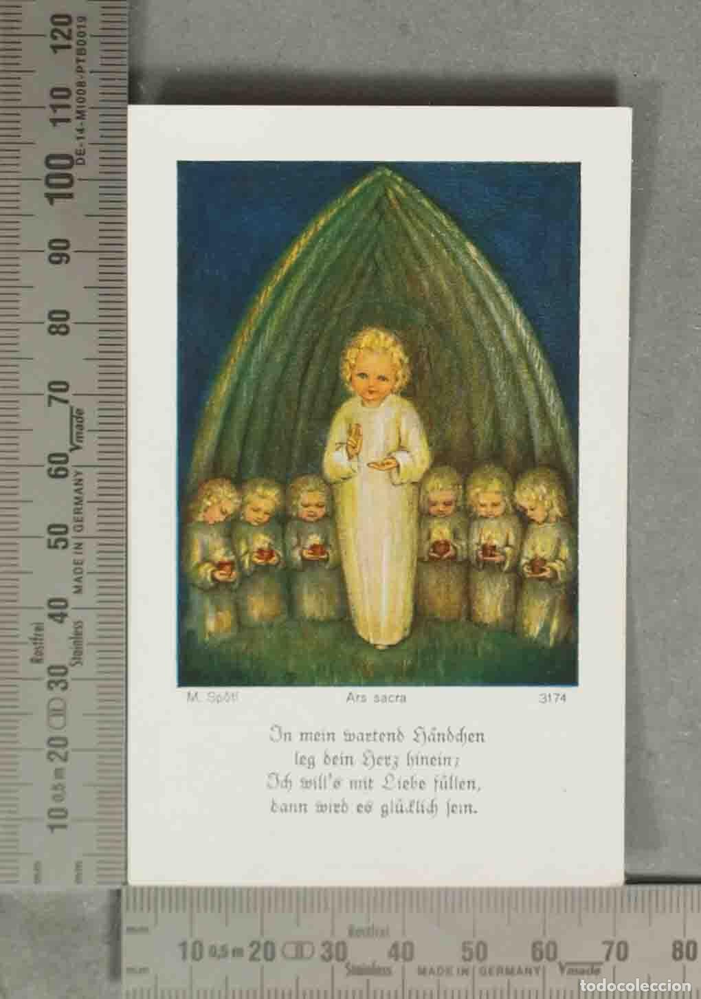 Cartoline: ESTAMPA. Ars Sacra - M. Sp&ouml;tl PRIMERA COMUNION. 1935. VALLADOLID