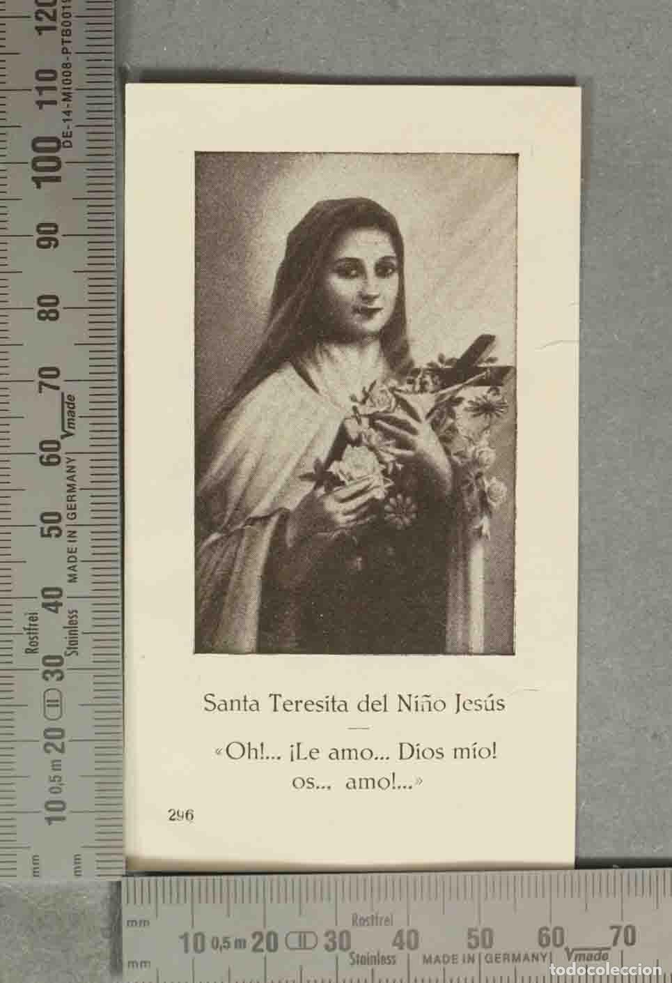 Cartoline: ESTAMPA. Santa Teresita del Ni&ntilde;o Jes&uacute;s - &iexcl;Oh!... &iexcl;Le amo... Dios m&iacute;o! os... amo!...