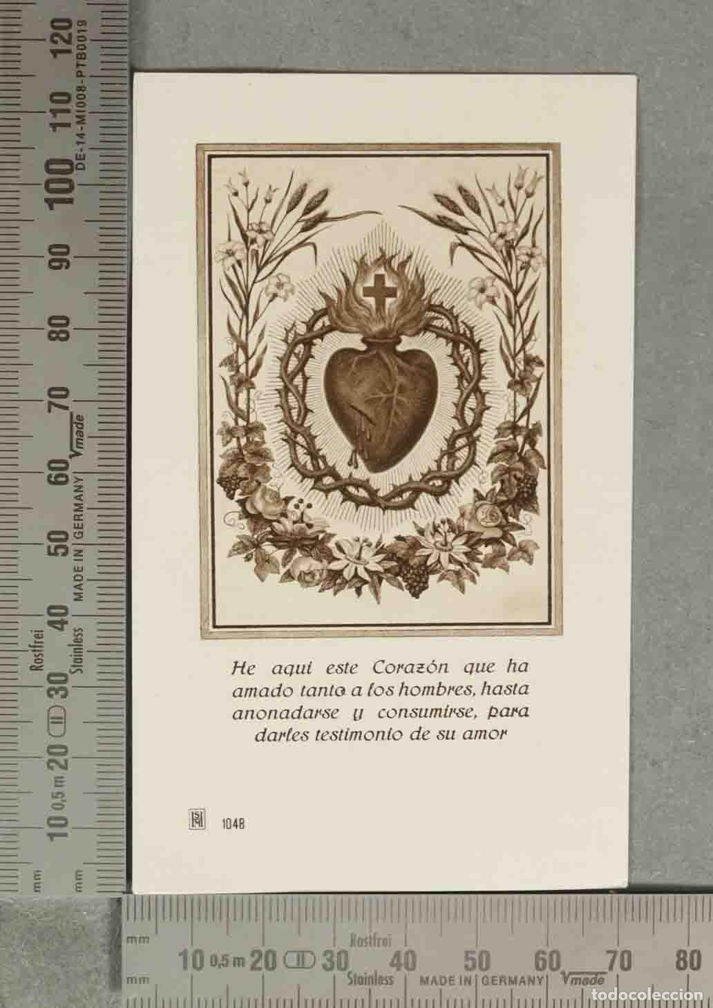 Postais: ESTAMPA. Sagrado Coraz&oacute;n de Jes&uacute;s - He aqu&iacute; este Coraz&oacute;n que ha amado tanto a los hombres