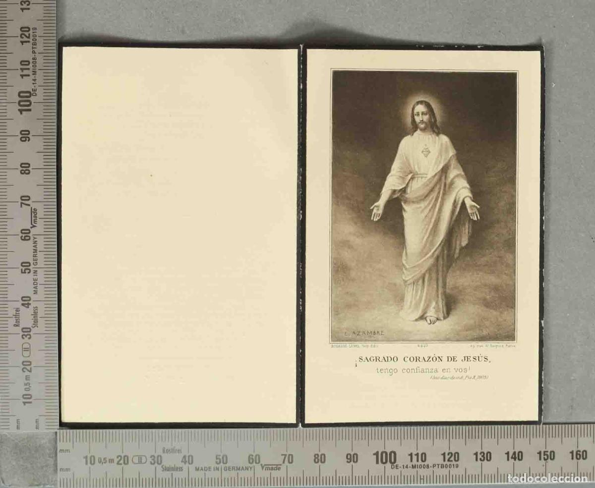 Cartoline: ESQUELA DIPTICO. HOMBRE. 1932.