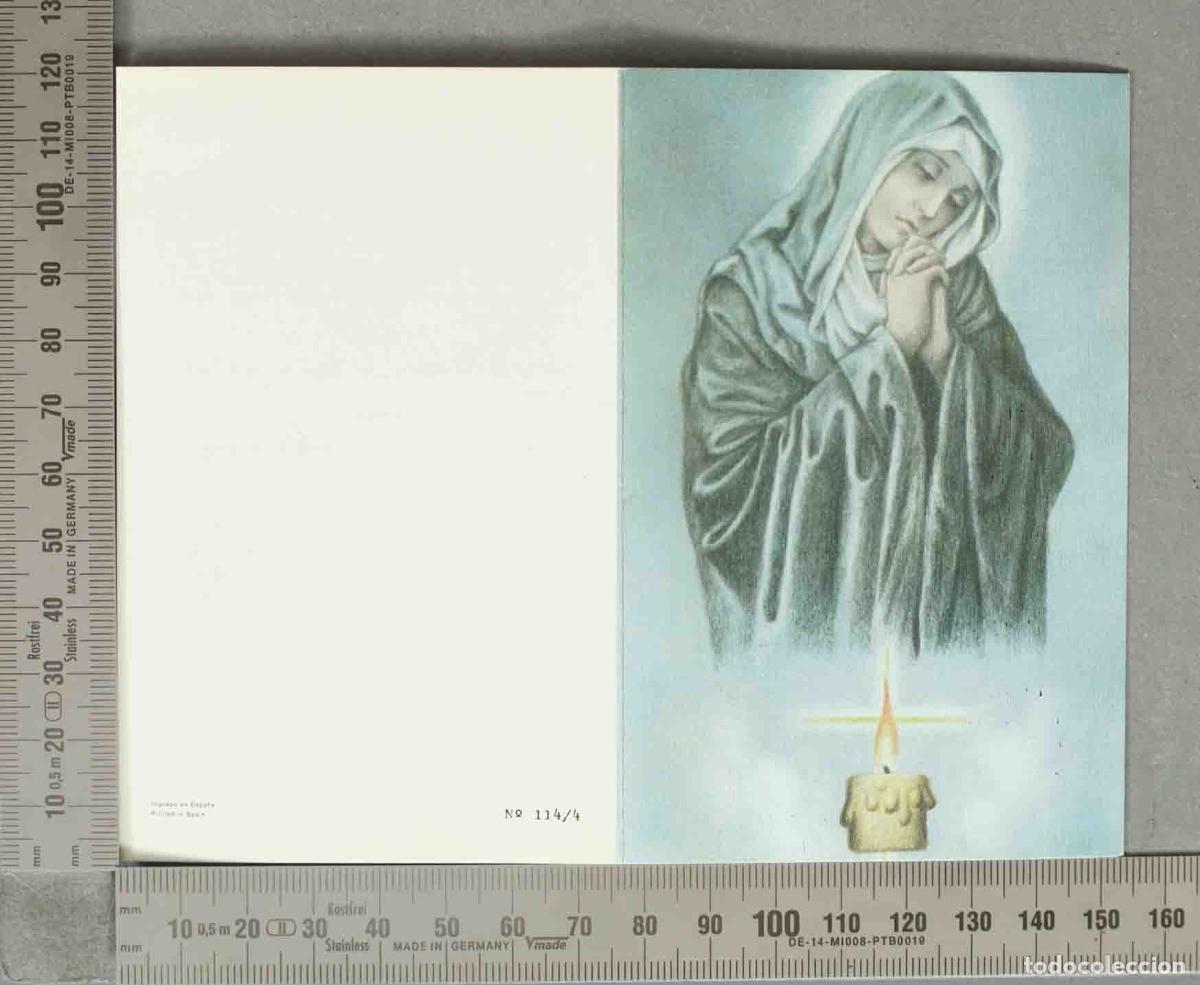 Cartoline: ESQUELA DIPTICO. 1992. MADRID