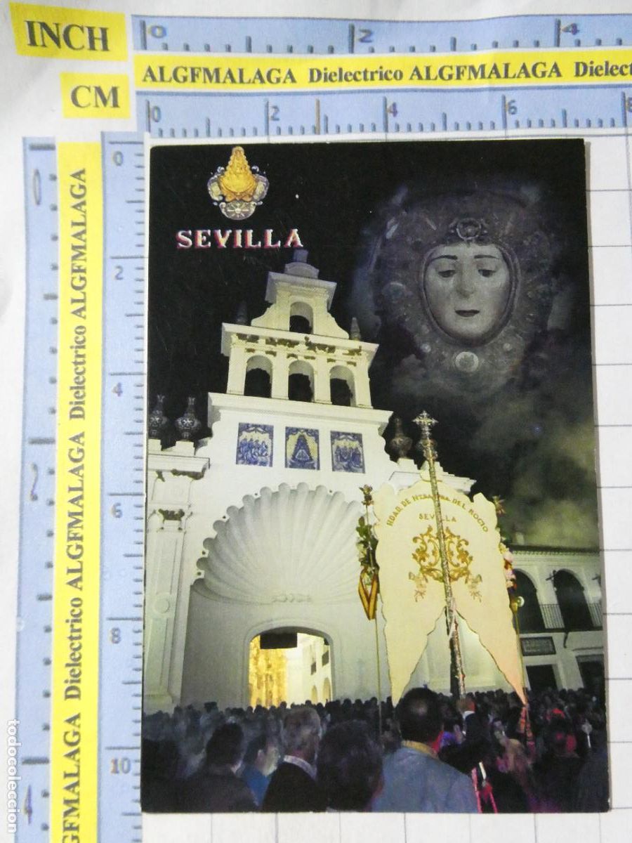 Postkarten: RECORDATORIO RELIGIOSO SEMANA SANTA. HERMANDAD NUESTRA SE&Ntilde;ORA ROC&Iacute;O SEVILLA 2012 ROMERIA. 249