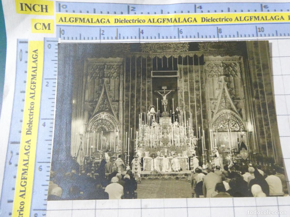 Postales: RECORDATORIO RELIGIOSO SEMANA SANTA. SEVILLA A&Ntilde;O 1975. FUNCI&Oacute;N PRINCIPAL INSTITUTO CARDENAL. 271