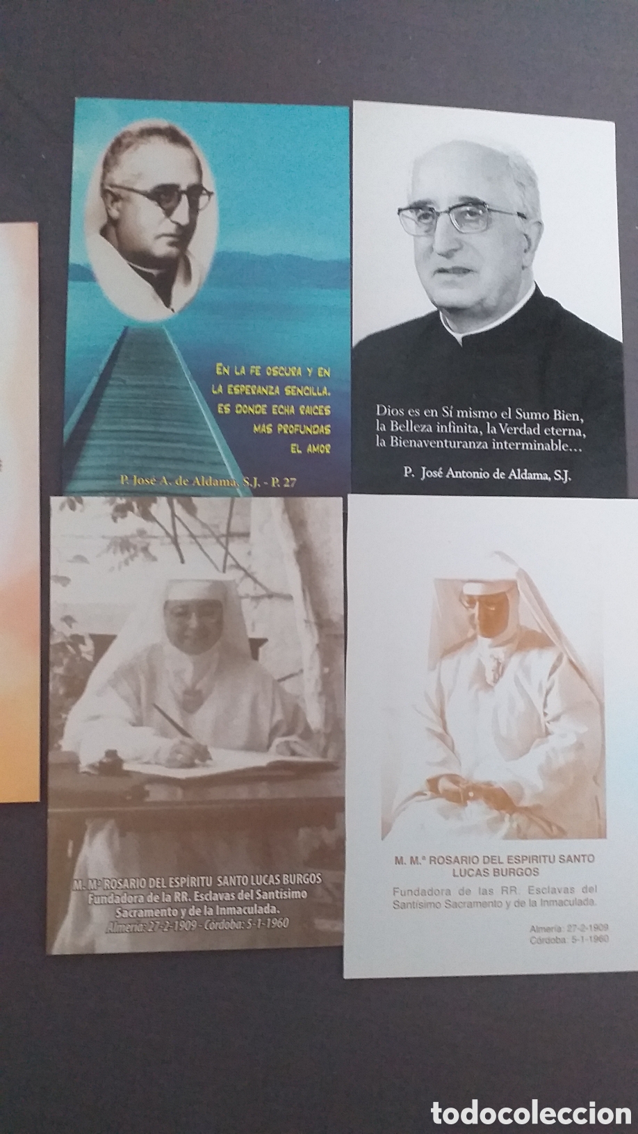 Postales: Lote de 5 estampas religiosas.