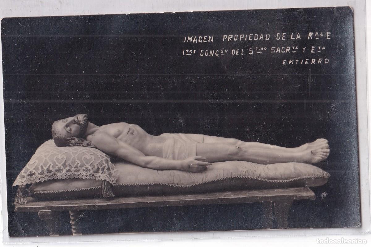Postales: Imagen propiedad de la Real Congregaci&oacute;n del Sant&iacute;simo Sacramento y el Santo entierro. Semana Santa.